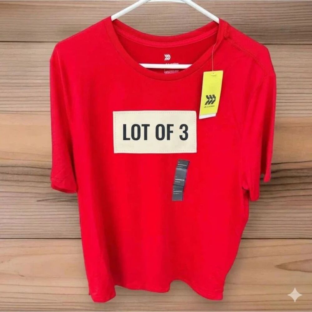 Lot of 3 Dry Fit Performance Tees Men's All In Motion Large